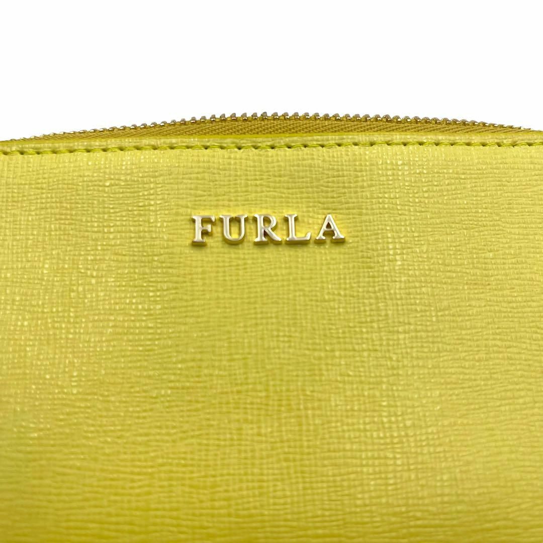 Furla(フルラ)のFURLA フルラ　ポーチ　イエロー　レザー　A387 レディースのバッグ(その他)の商品写真