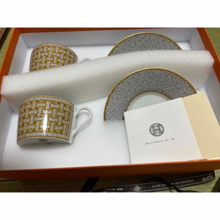 エルメス(Hermes)のHermes エルメス 新品《モザイク24》ティーカップ＆ソーサー　２客セット(食器)