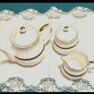 Noritake - ノリタケ製ティーボット&シュガー&クリーマセット☆sugar ready景品