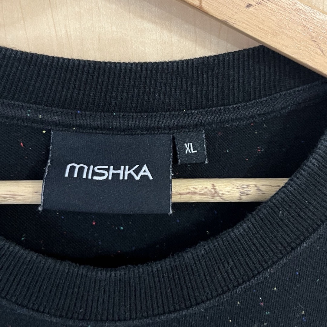 MISHKA(ミシカ)のミシカＭＩＳＨＫＡ　目玉刺繍ネップＴシャツ　サイズＸＬ メンズのトップス(Tシャツ/カットソー(半袖/袖なし))の商品写真