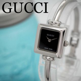 Gucci - 681【美品】GUCCI グッチ時計　レディース腕時計　箱付き　バングル　人気