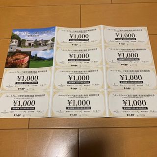 ベルーナグループ運営施設株主優待割引券　1,000円×10枚(その他)