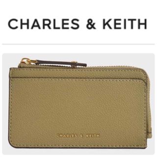 Charles and Keith - 極美品　チャールズ＆キースミニ財布　フラグメントケース　ミニウォレット　カーキ