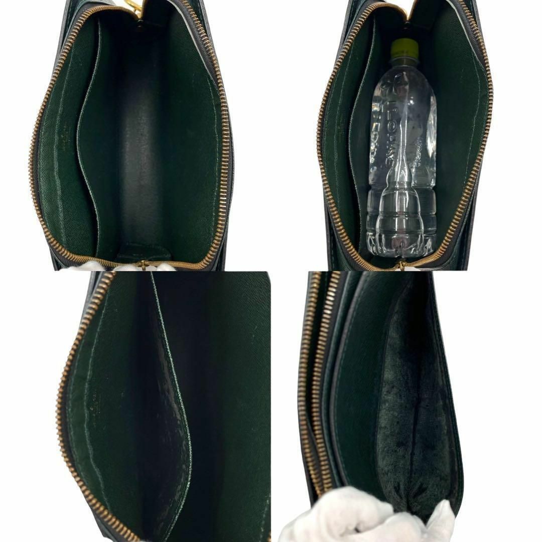 外観美品 LOUIS VUITTON セカンドバッグ クラッチバッグ タイガ 緑 外観美品 LOUIS VUITTON セカンドバッグ クラッチバッグ タイガ 緑