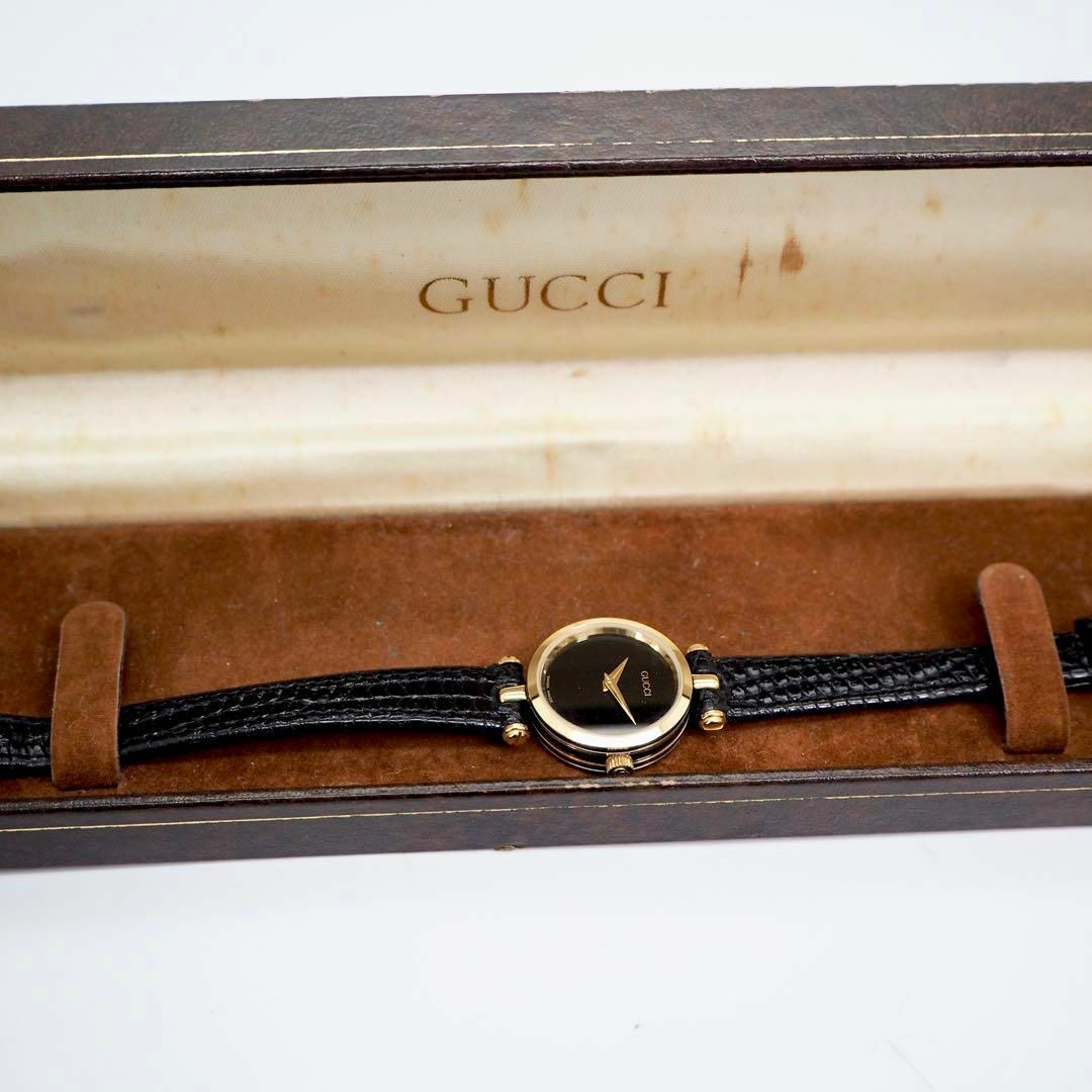 Gucci(グッチ)の307【美品】GUCCI グッチ時計　レディース腕時計　箱付き　サイドライン レディースのファッション小物(腕時計)の商品写真