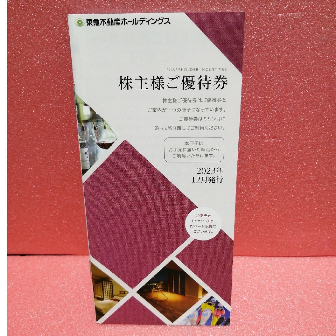 東急不動産ホールディングス株主優待券 100株 1冊 チケットの優待券/割引券(その他)の商品写真