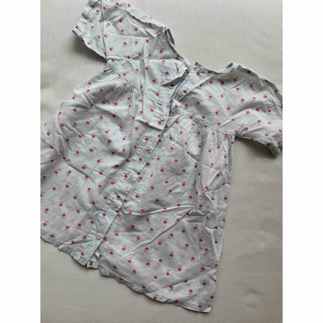 PETIT BATEAU(プチバトー)のプチバトー　半袖ワンピース　チュニック　90cm キッズ/ベビー/マタニティのキッズ服女の子用(90cm~)(ワンピース)の商品写真