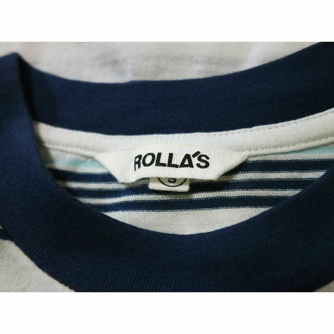 ROLLA'S(ローラズ)のローラス ROLLA'S ラインボーダー柄 コットン リンガーTシャツ S レディースのトップス(Tシャツ(半袖/袖なし))の商品写真