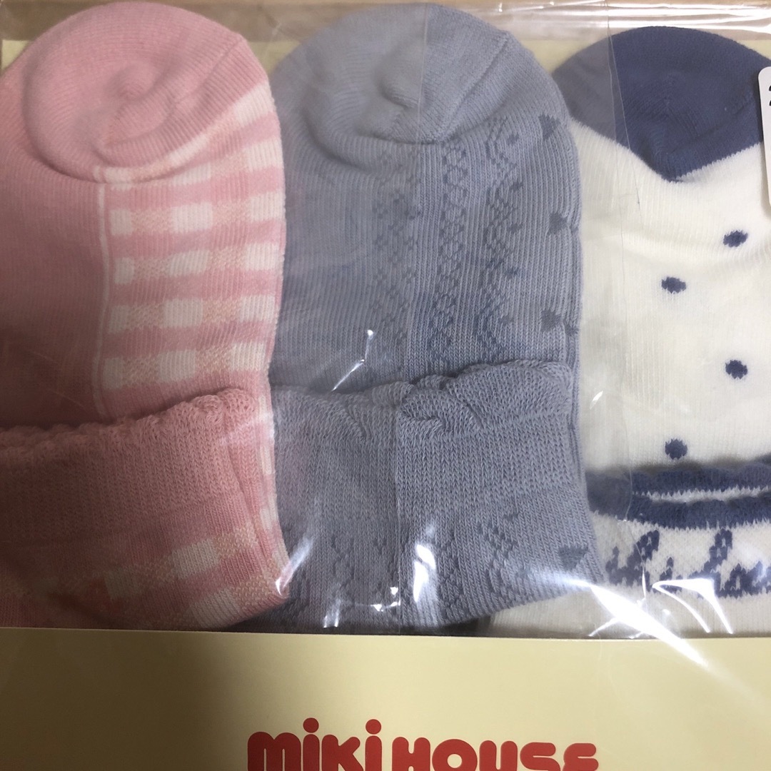 mikihouse(ミキハウス)の新品未開封 ミキハウス 靴下21-23センチ キッズ/ベビー/マタニティのこども用ファッション小物(靴下/タイツ)の商品写真