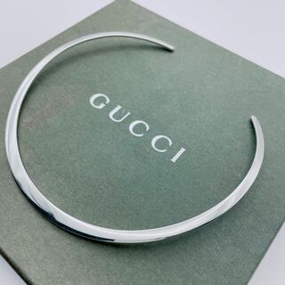 Gucci - 【極美品】GUCCI チョーカー　ネックレス　シルバー　Gシェイプ
