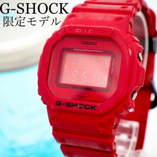 ジーショック(G-SHOCK)の520【美品】G-SHOCK ジーショック時計　付属完備品　レッド　限定品(腕時計(デジタル))