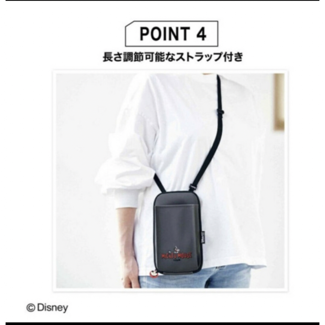 ミッキーマウス(ミッキーマウス)の【新品】Disney100 おでかけスマホショルダー レディースのバッグ(ショルダーバッグ)の商品写真