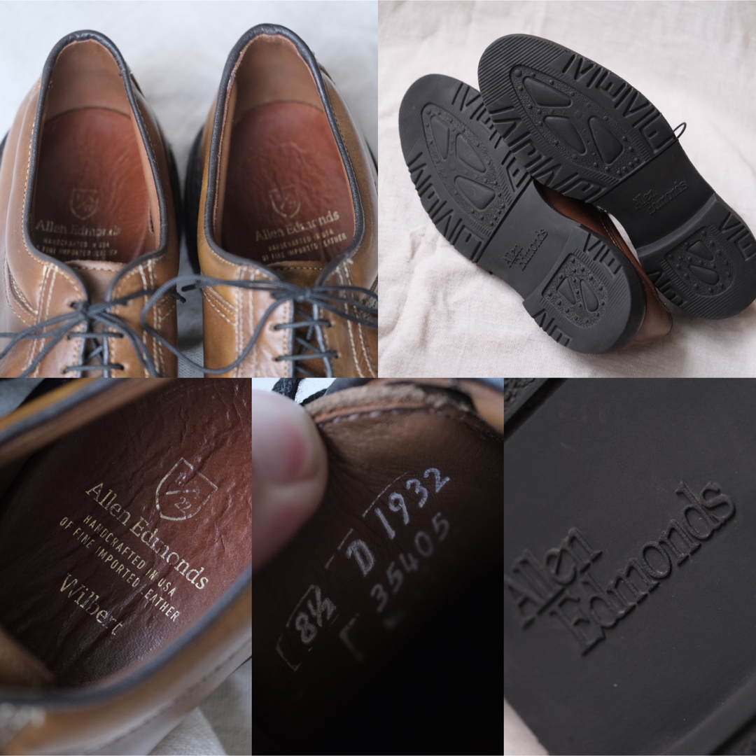 Allen Edmonds(アレンエドモンズ)のAllenEdmondsアレンエドモンズUTIP Wilbert茶85D メンズの靴/シューズ(ドレス/ビジネス)の商品写真