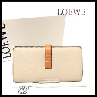 LOEWE - 【美品】LOEWE ロエベ バーティカルウォレット　アナグラム　二つ折り長財布