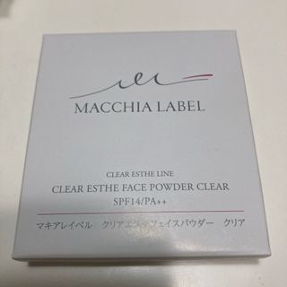 マキアレイベル(Macchia Label)のマキアレイベル　クリアエステフェイスパウダークリア　つめかえ用　MACCHIA (ファンデーション)