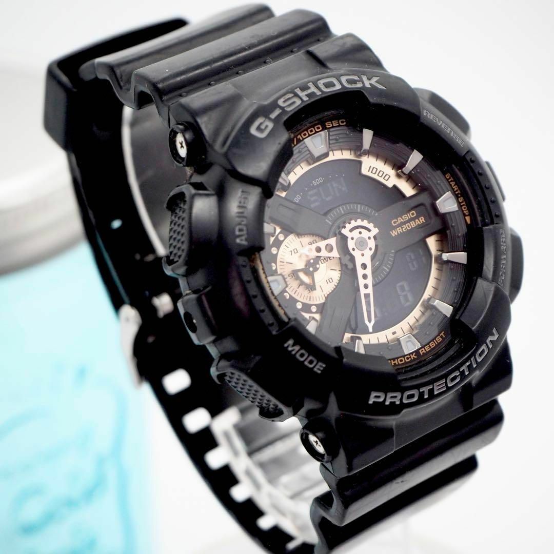 G-SHOCK(ジーショック)の228【美品】G-SHOCK ジーショック時計　メンズ腕時計　ブラック　アナデジ メンズの時計(腕時計(デジタル))の商品写真