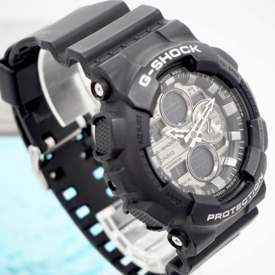 G-SHOCK(ジーショック)の460【美品】G-SHOCK ジーショック時計　メンズ腕時計　ブラック　アナデジ メンズの時計(腕時計(デジタル))の商品写真