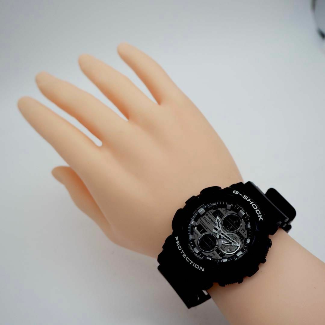 G-SHOCK(ジーショック)の460【美品】G-SHOCK ジーショック時計　メンズ腕時計　ブラック　アナデジ メンズの時計(腕時計(デジタル))の商品写真