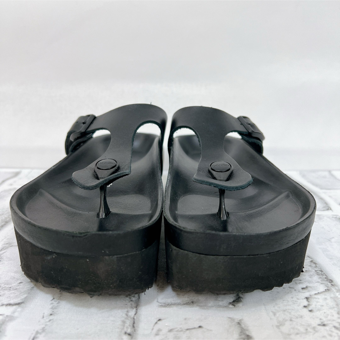 BIRKENSTOCK(ビルケンシュトック)のビルケンシュトック Gizeh ギゼ 厚底サンダル トングサンダル 黒 24.5 レディースの靴/シューズ(サンダル)の商品写真