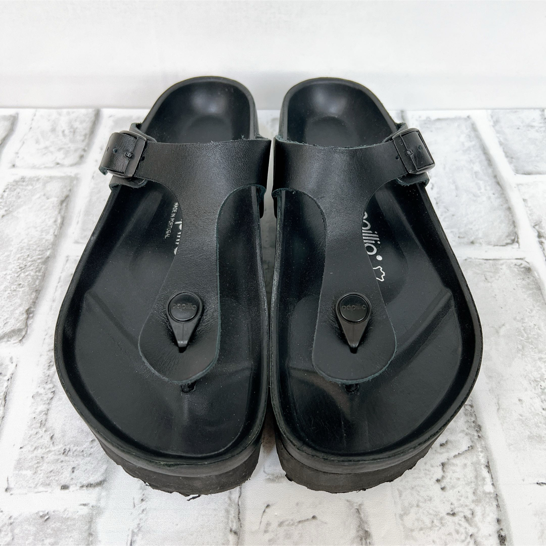 BIRKENSTOCK(ビルケンシュトック)のビルケンシュトック Gizeh ギゼ 厚底サンダル トングサンダル 黒 24.5 レディースの靴/シューズ(サンダル)の商品写真