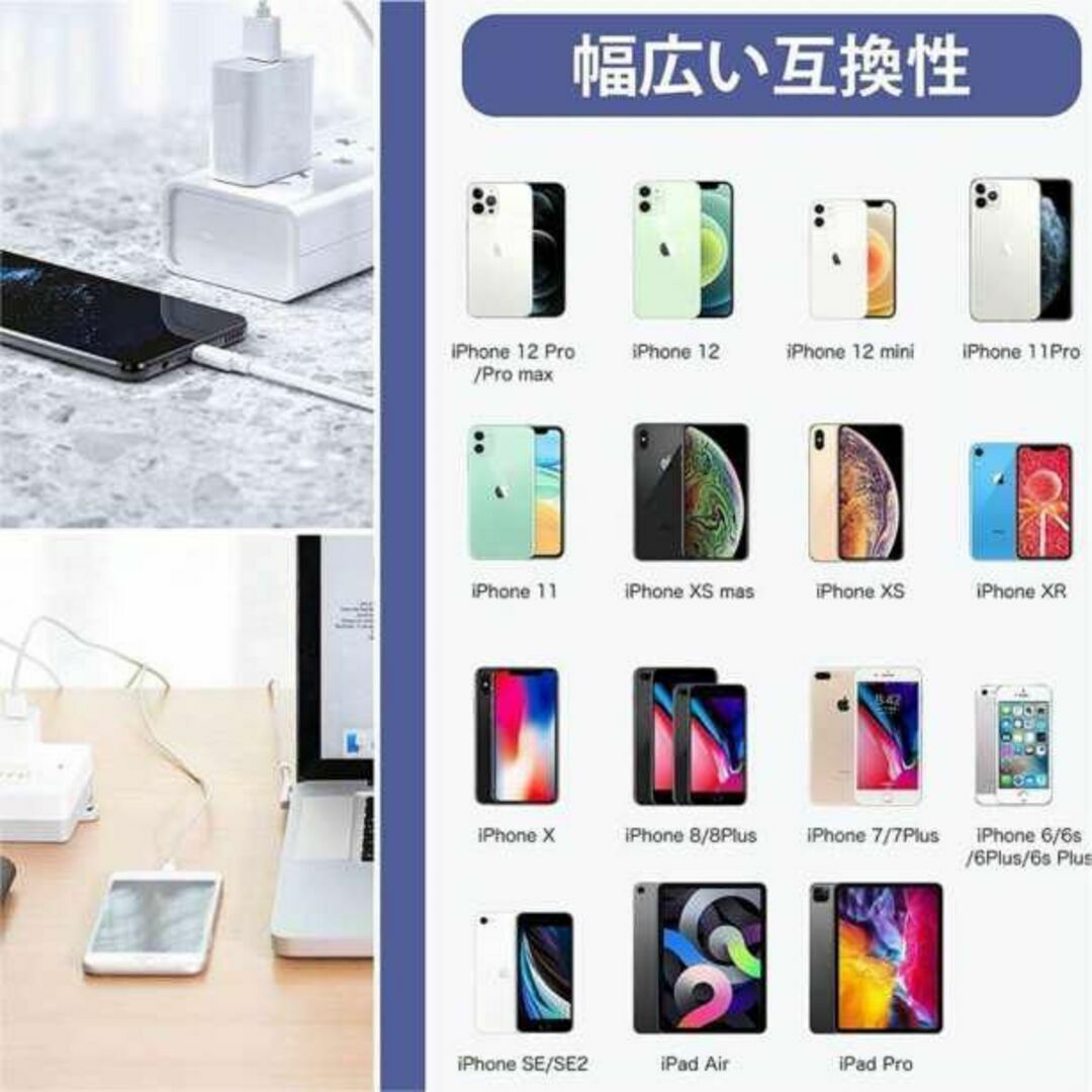 1.5m 新品未使用　iPhone充電器ライトニングケーブル その他のその他(その他)の商品写真