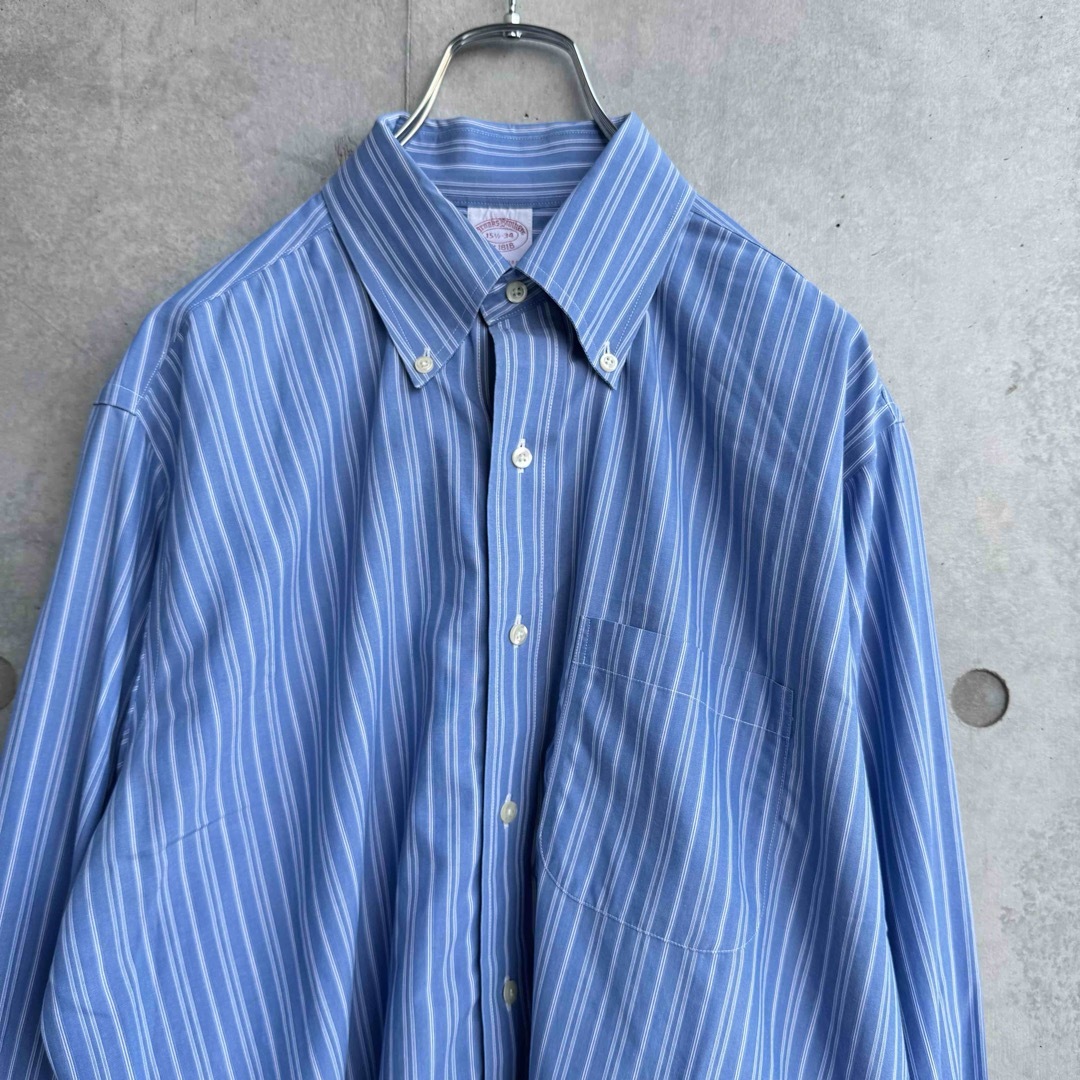 Brooks Brothers(ブルックスブラザース)のBrooks Brothers BDシャツ ブルー ストライプ 15 1/2 メンズのトップス(シャツ)の商品写真