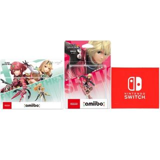 ニンテンドースイッチ(Nintendo Switch)のamiibo ダブルセット[ホムラ/ヒカリ] + amiibo シュルク(ゲームキャラクター)