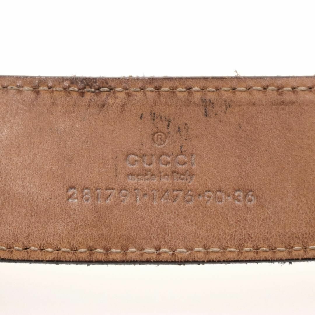 Gucci(グッチ)の【GUCCI】グッチ　グッチシマ　ベルト　黒　92.5±5cm　5穴 メンズのファッション小物(ベルト)の商品写真