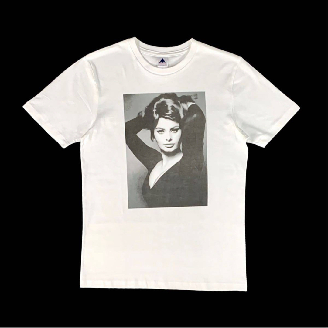 新品 ソフィアローレン 60年代 イタリア オスカー セクシー ポーズ Tシャツ メンズのトップス(Tシャツ/カットソー(半袖/袖なし))の商品写真