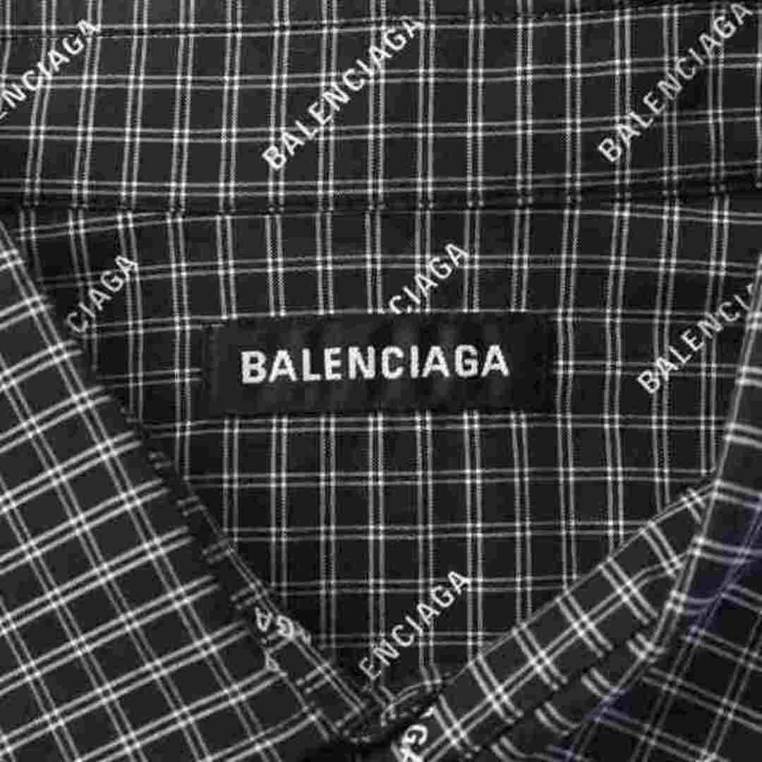 Balenciaga(バレンシアガ)のバレンシアガ 2018年製 シャツ 38 M 黒 白 556854 TELA3 メンズのトップス(シャツ)の商品写真