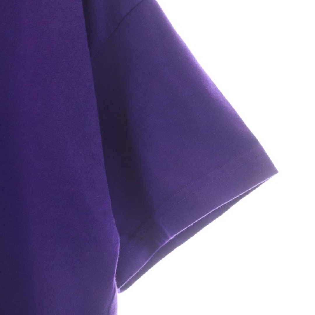Balenciaga(バレンシアガ)のバレンシアガ ロゴ刺繍 Tシャツ カットソー 半袖 XS 紫 615965 レディースのトップス(Tシャツ(半袖/袖なし))の商品写真