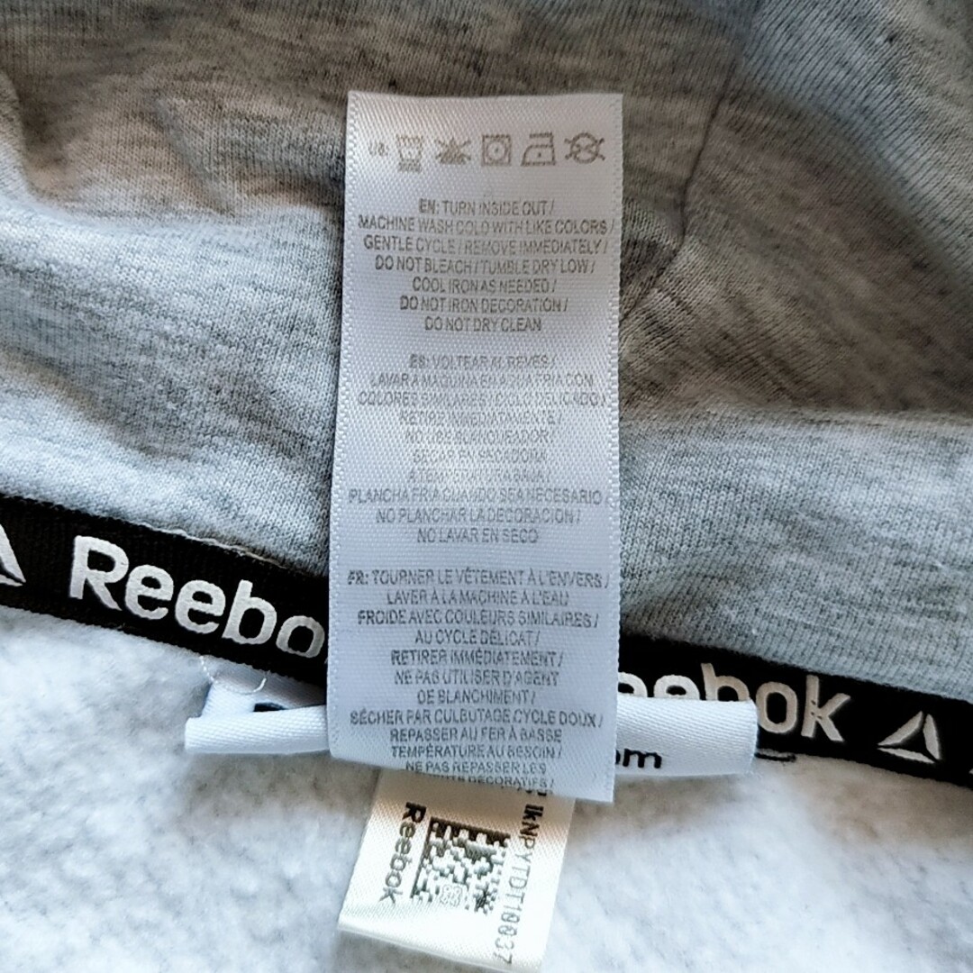 Reebok(リーボック)のリーボック　プルオーバー　スウェット　パーカー　グレー　Sサイズ　長袖　古着 メンズのトップス(パーカー)の商品写真
