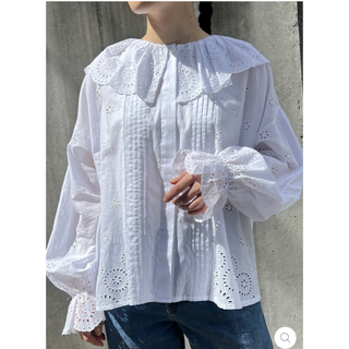 COTTON LACE FLARE BLOUSE（ブラウス）