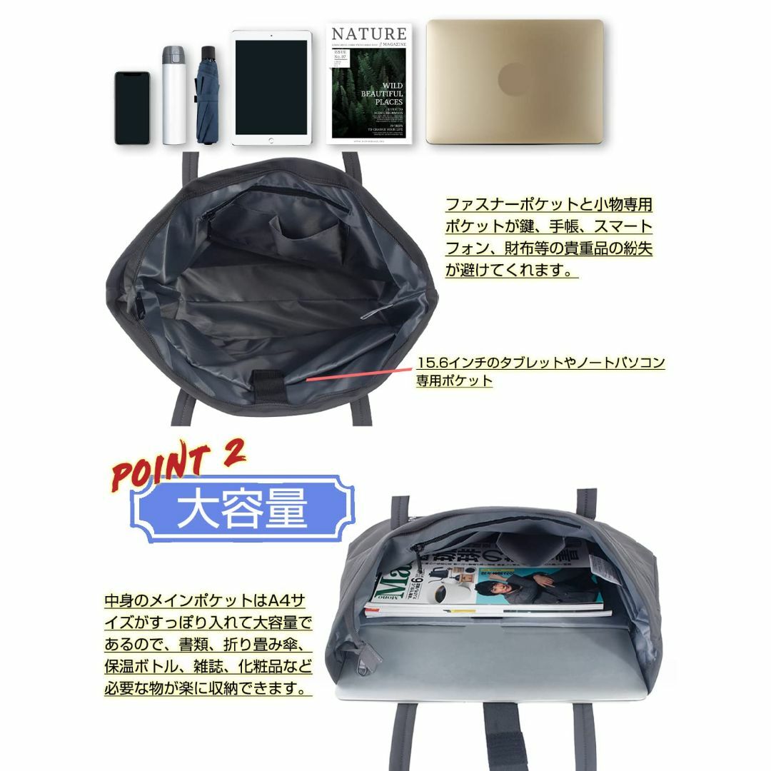 【色: 縦型-ライトグレー】[Ｂｅｔａｌｙ] ベタリー トートバッグ レディース レディースのバッグ(その他)の商品写真