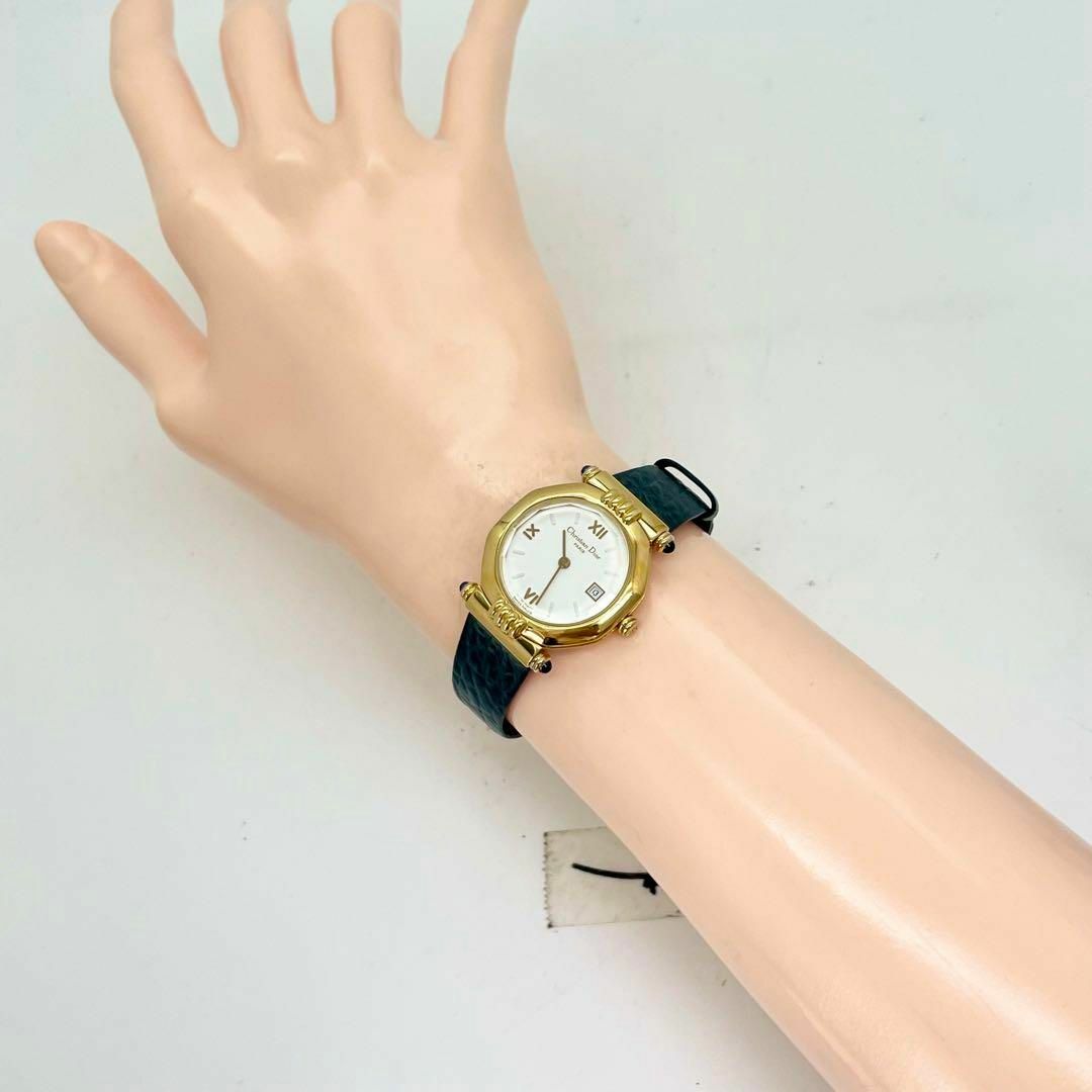 Christian Dior(クリスチャンディオール)の192 クリスチャンディオール時計　レディース腕時計　オクタゴン　カットガラス レディースのファッション小物(腕時計)の商品写真