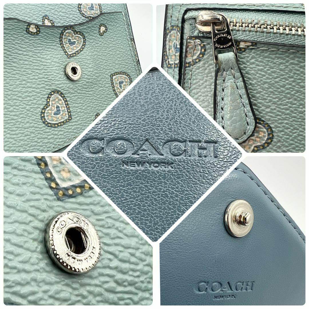 COACH(コーチ)の【極美品】 COACH コーチ スモール ウォレット ウェスタン ハート 箱付き レディースのファッション小物(財布)の商品写真