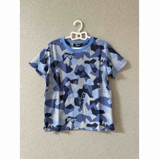 エクストララージキッズ(XLARGE KIDS)の新品 XLARGE KIDS Tシャツ 半袖トップス 迷彩 ブルー 120cm(Tシャツ/カットソー)