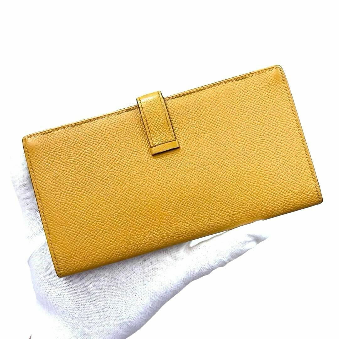 Hermes(エルメス)の✨美品✨　エルメス　長財布　べアンスフレ　ゴールド金具　イエロー　ar11 レディースのファッション小物(財布)の商品写真