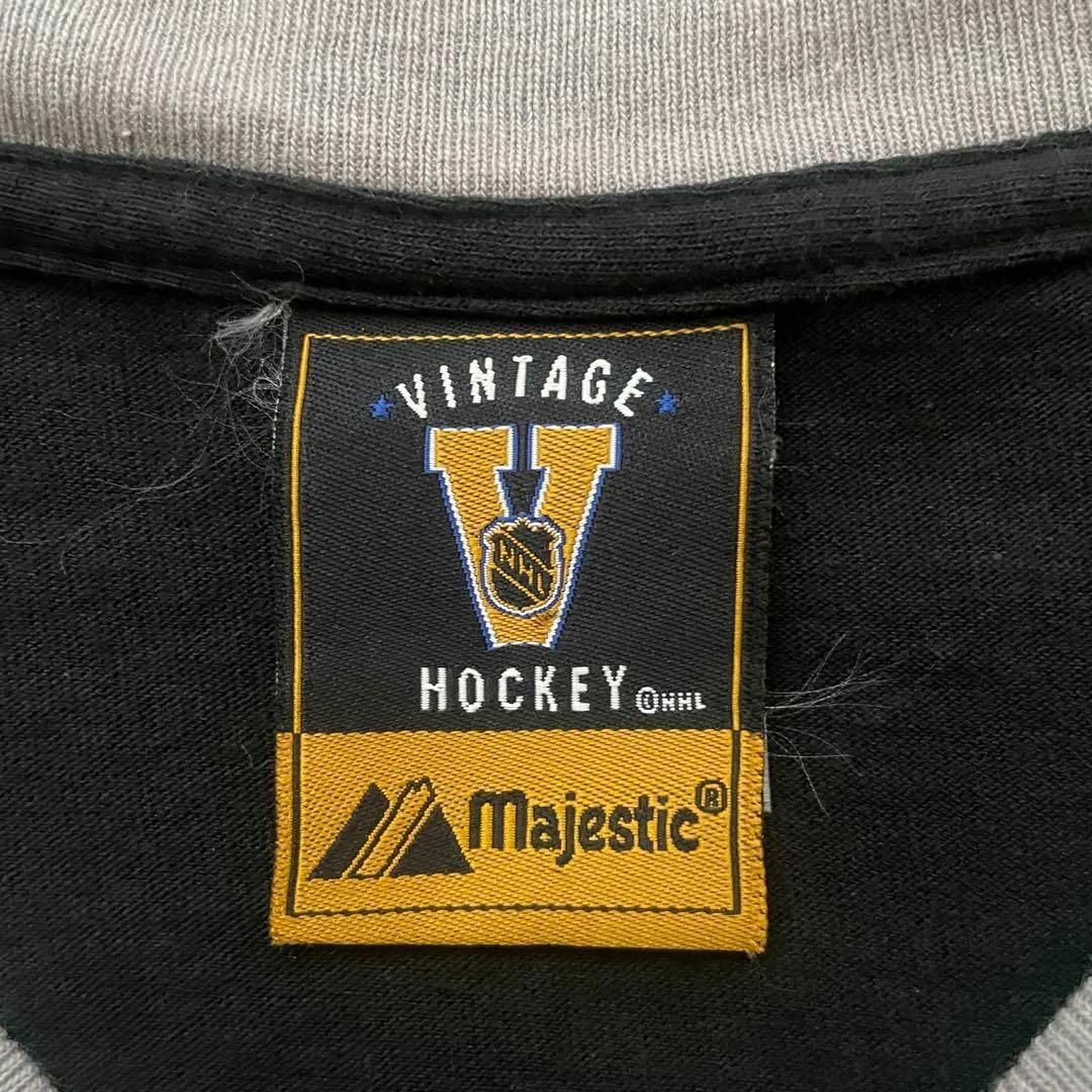 VINTAGE(ヴィンテージ)の[古着]ビンテージ　半袖　リンガーTシャツ　ロサンゼルス・キングス　USA製 メンズのトップス(Tシャツ/カットソー(半袖/袖なし))の商品写真