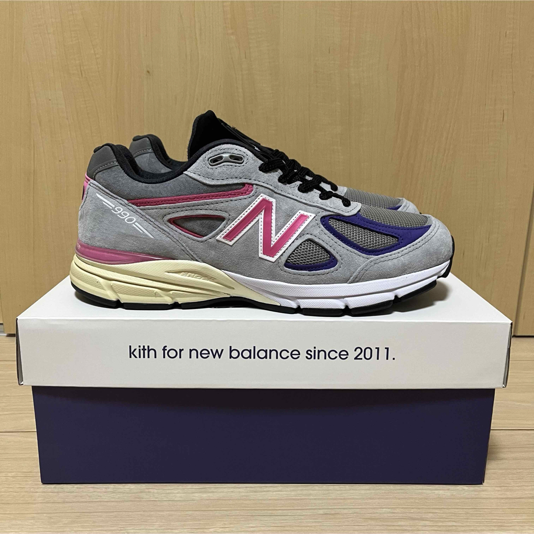 KITH(キス)のKITH × New Balance 990V4 27.5cm 新品未使用 メンズの靴/シューズ(スニーカー)の商品写真