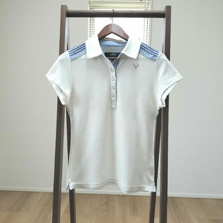 キャロウェイゴルフ(Callaway Golf)のcallaway collcchion　半袖　ポロシャツ　レディース　М　白(ウエア)