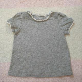 ベビーギャップ(babyGAP)の【着用回数少】babyGAP babyGAP フリルTシャツ グレー 70サイズ(Ｔシャツ)