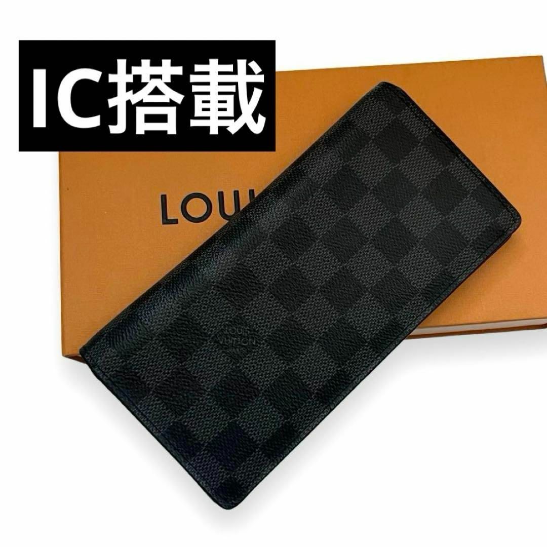 LOUIS VUITTON(ルイヴィトン)のルイヴィトン　長財布　新型　ブラザ　ダミエ　グラフィット　ICチップ　ar4 メンズのファッション小物(長財布)の商品写真