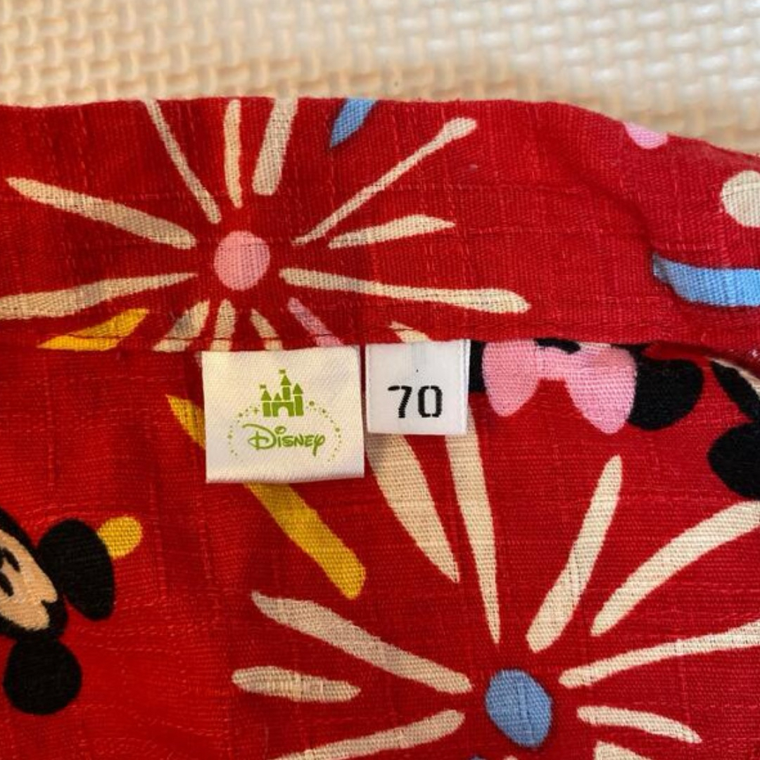 Disney(ディズニー)の甚平　ミニー　ミッキー　ディズニー キッズ/ベビー/マタニティのベビー服(~85cm)(甚平/浴衣)の商品写真