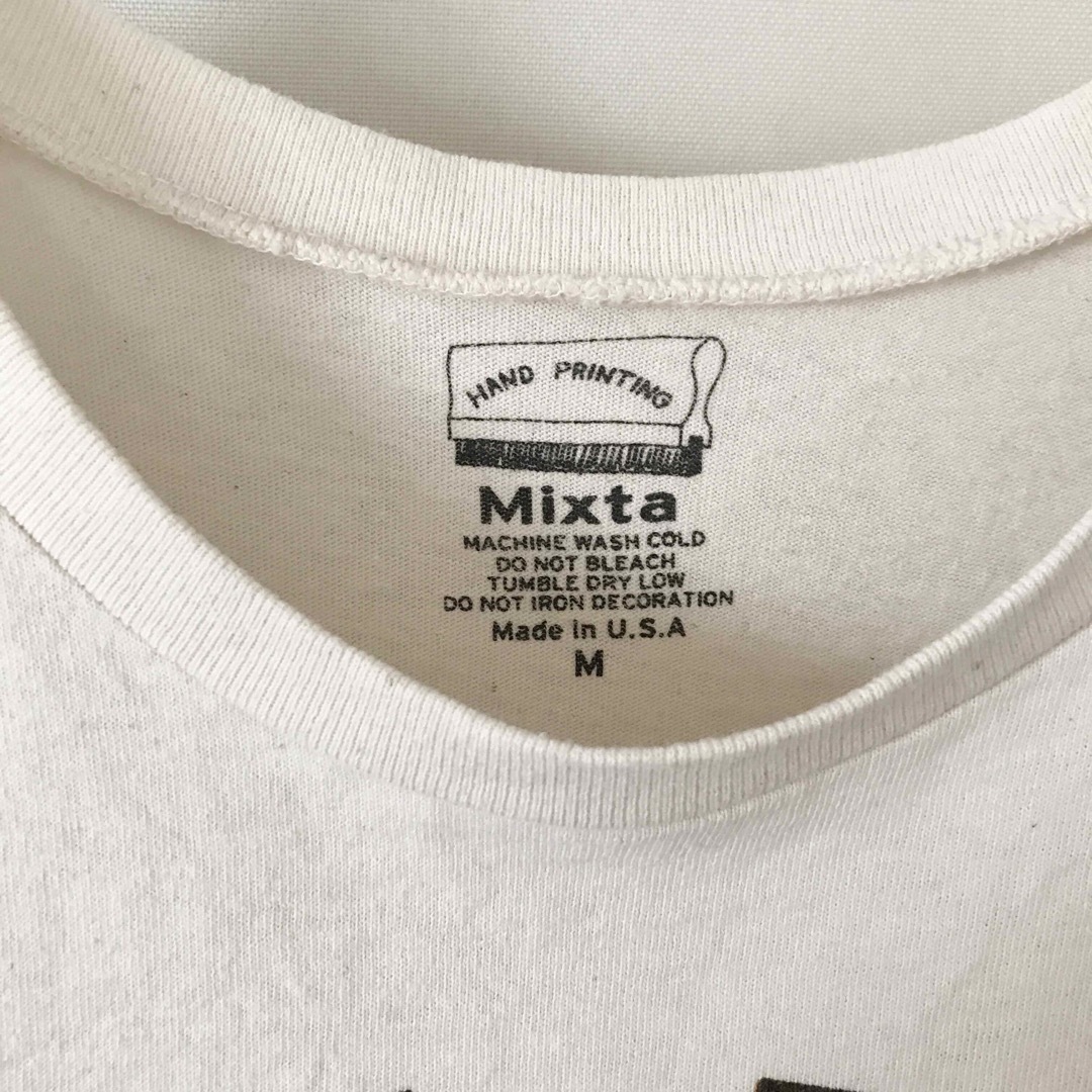 Mixta(ミクスタ)のMixta★USA製/ハンドプリントTシャツ★NY ビッグアップル★生成り メンズのトップス(Tシャツ/カットソー(半袖/袖なし))の商品写真