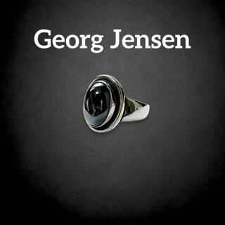 ジョージジェンセン(Georg Jensen)の✨美品✨　ジョージジェンセン　ヘマタイト　リング　46B SV925 aq48(リング(指輪))