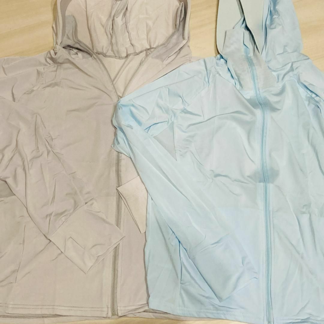 ラッシュガード パーカー 冷感 UVカット 薄手 スポーツ ジム ヨガ マスク レディースの水着/浴衣(水着)の商品写真
