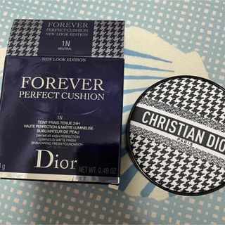 ディオール(Dior)の千鳥格子柄 ディオールスキン フォーエヴァー クッション 1N(ファンデーション)