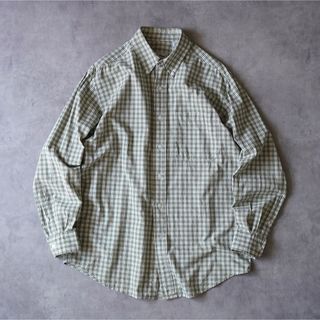 70s~80s L.L.Bean チェックシャツ ボタンダウンシャツ