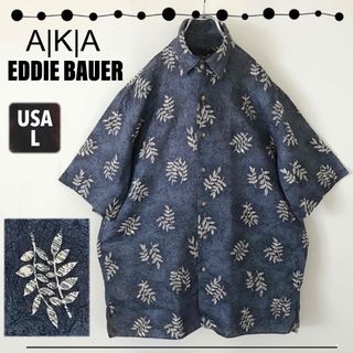 エディーバウアー(Eddie Bauer)のAKA Eddie Bauer/エディーバウアー★90s★オーバーサイズ麻シャツ(シャツ)